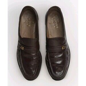 OAKTON CLASSIC MENS SHOE SIZE 12 D LEATHER LOAFER 74065
